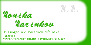 monika marinkov business card
